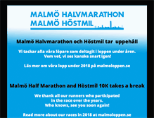Tablet Screenshot of malmohalvmarathon.se